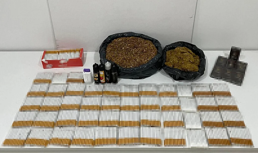 Samsun'da kaçak tütün mamulleri ele geçirildi