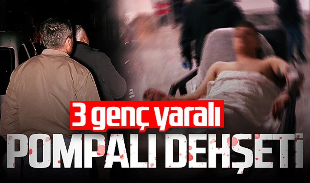 Samsun'da pompalı tüfek dehşeti! 3 genç yaralandı...