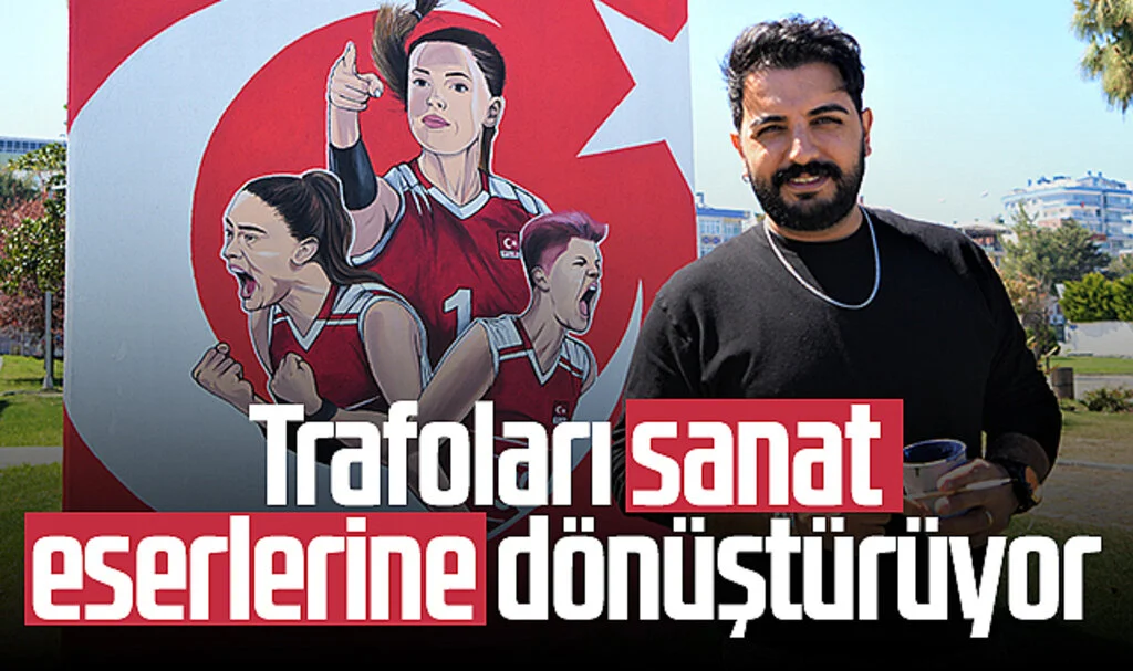 Samsun'da resim öğretmeni trafoları sanat eserlerine dönüştürüyor