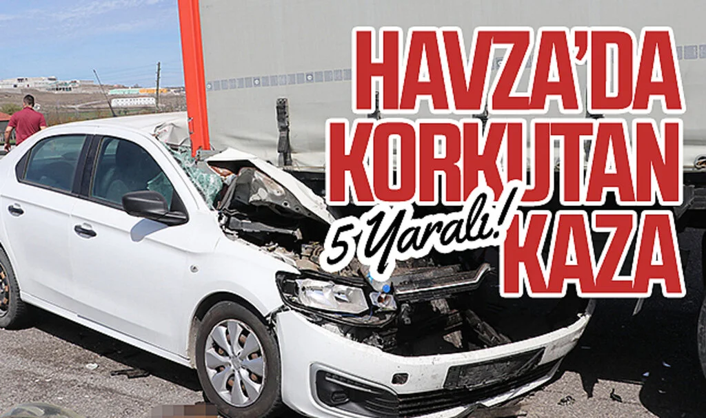 Samsun Havza'da korkutan kaza