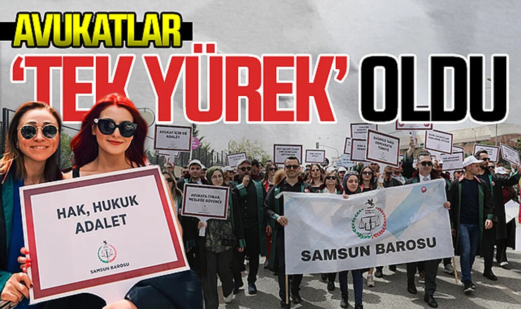 Samsunlu Avukatlar Büyük Savunma Mitingine Katıldı