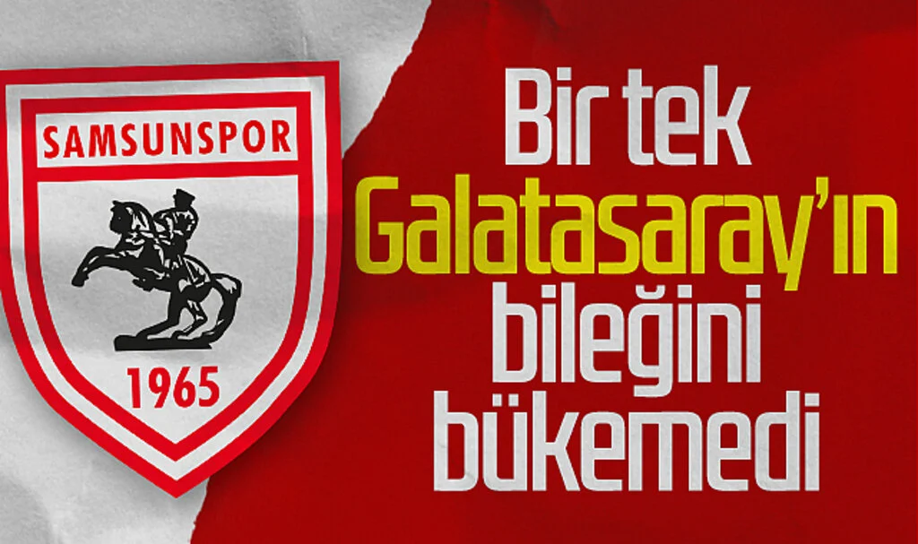 Samsunspor, bir tek lider Galatasaray'dan puan alamadı