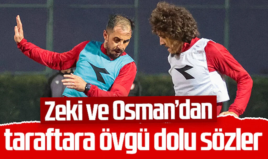 Samsunspor'da Zeki Yavru ve Osman Çelik'ten taraftara övgü dolu sözler