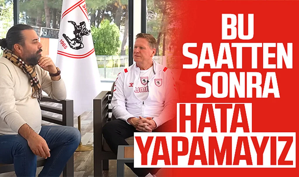 Samsunspor Teknik Direktörü Markus Gisdol: Bu saatten sonra hata yapamayız