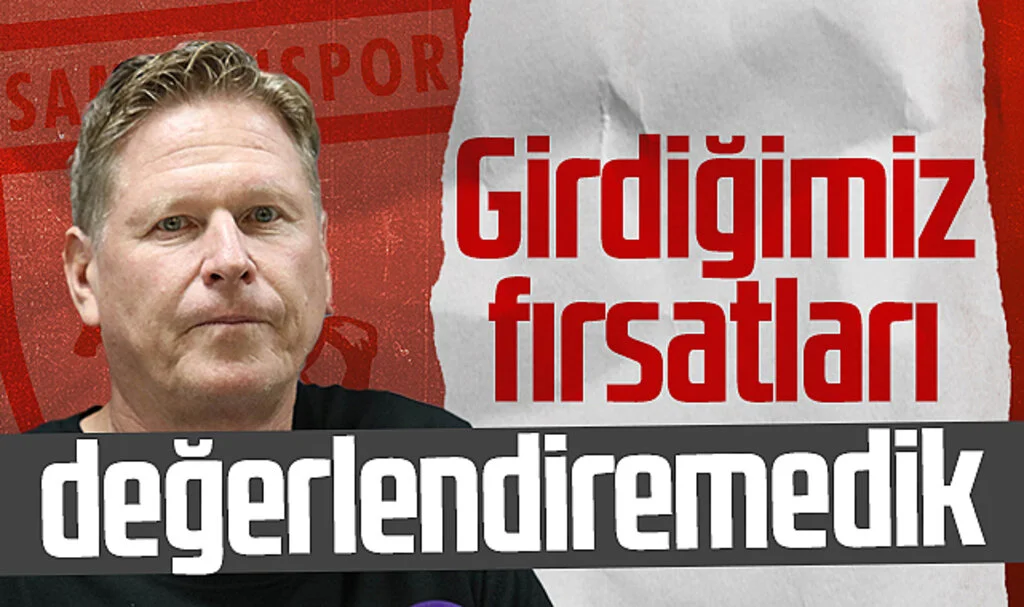 Samsunspor Teknik Direktörü Markus Gisdol: Girdiğimiz fırsatları değerlendiremedik