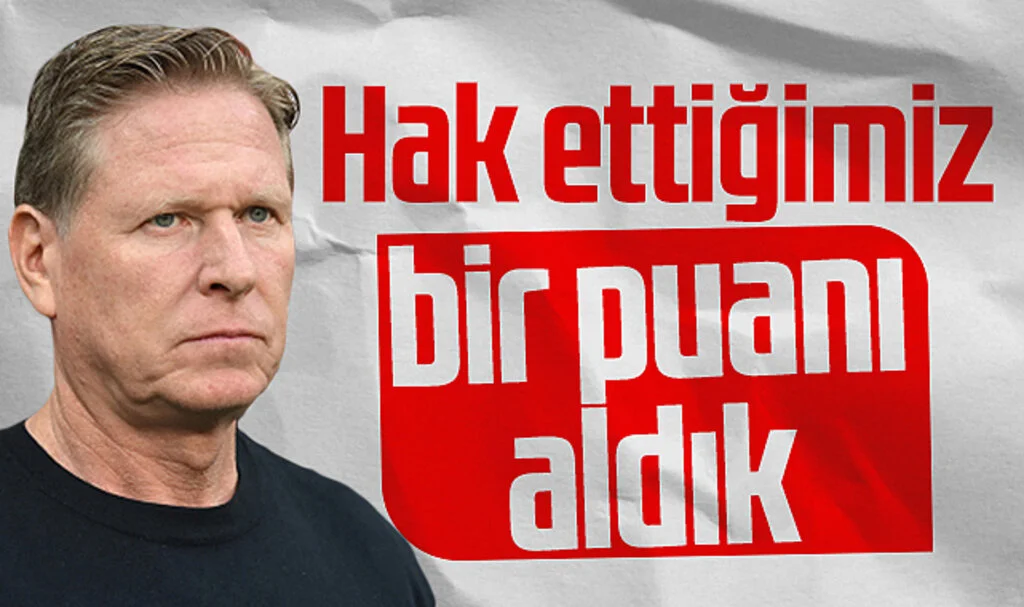 Samsunspor Teknik Direktörü Markus Gisdol: 'Hak ettiğimiz bir puanı aldık