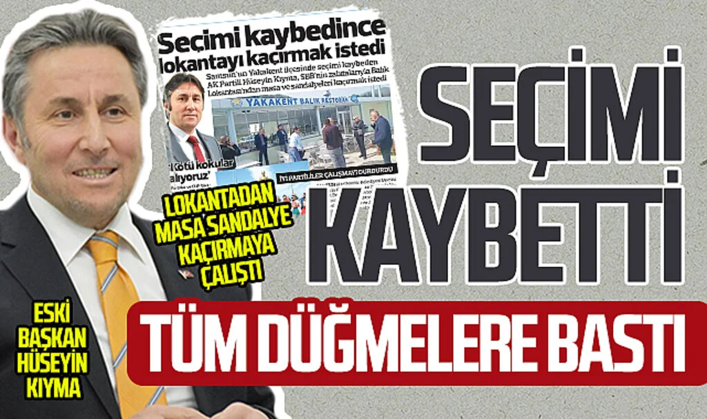 Seçimi kaybetti tüm düğmelere bastı
