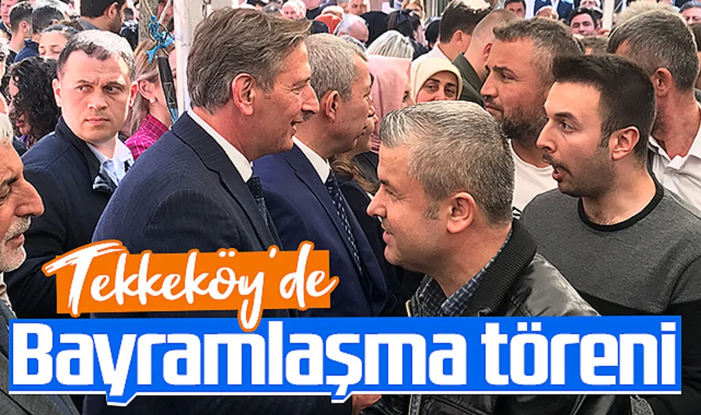 Tekkeköy Belediye Başkanı Mustafa Candal, vatandaşlarla bayramlaştı