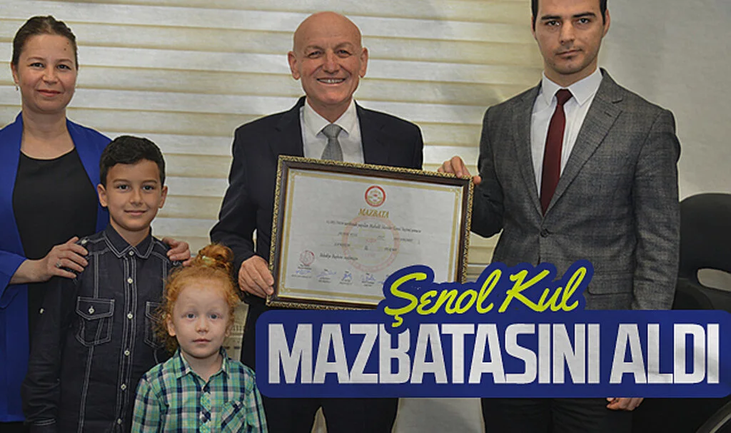 Terme Belediye Başkanı Şenol Kul mazbatasını aldı
