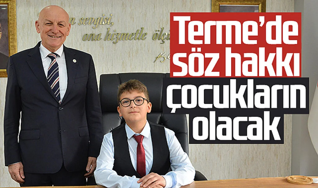 Terme Belediye Başkanı Şenol Kul: "Terme’de söz hakkı çocukların olacak"