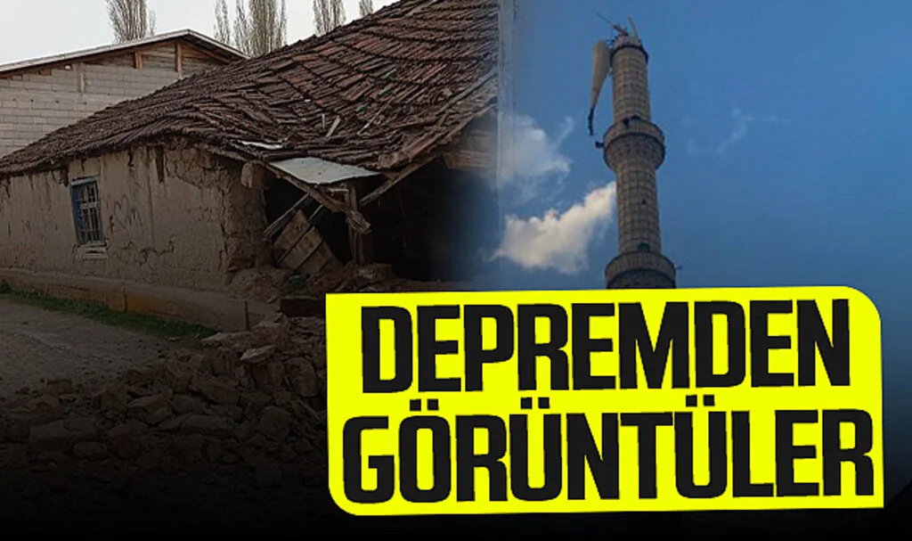 Tokat'taki 5,6 büyüklüğündeki depremin merkez üssünden ilk görüntüler