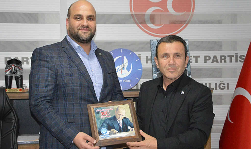 Türk Eğitim-Sen Samsun Şubesinden MHP Havza İlçe Teşkilatına Destek Ziyareti