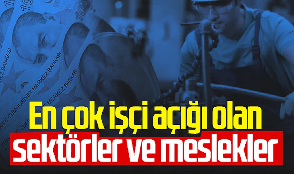 Türkiye'de en çok işçi açığı olan sektörler ve meslekler