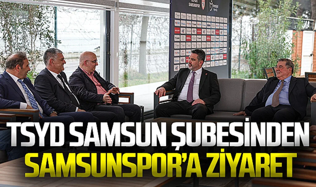 Türkiye Spor Yazarları Derneği Samsun Şubesinden Samsunspor'a ziyaret