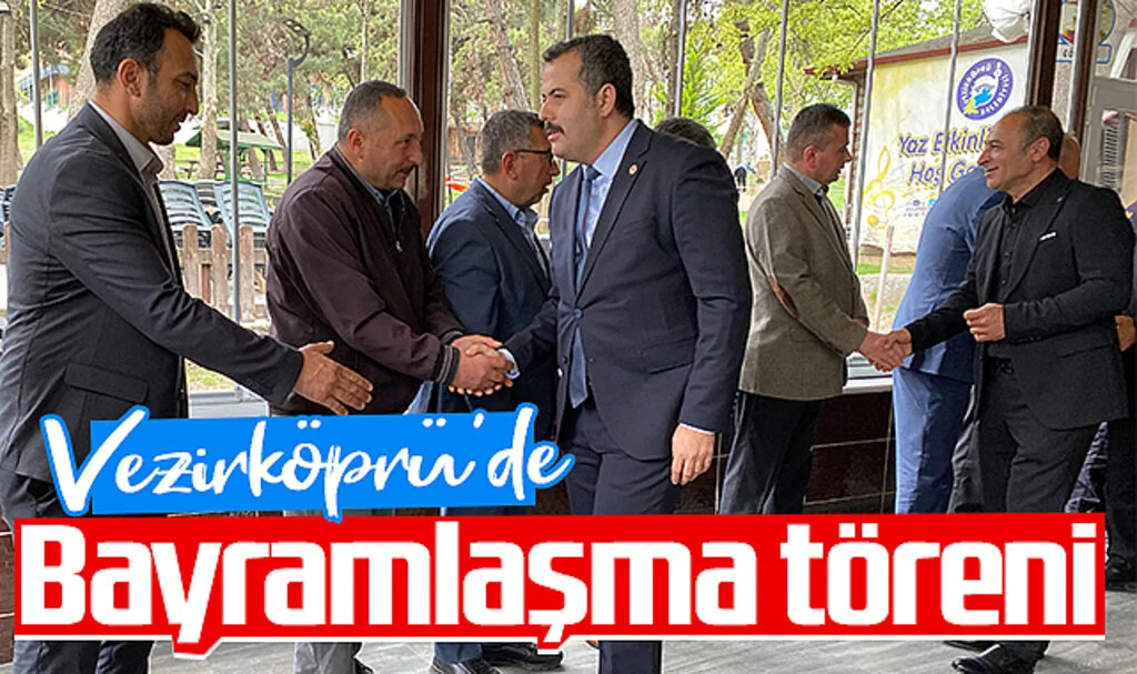 Vezirköprü'de bayramlaşma töreni gerçekleştirildi