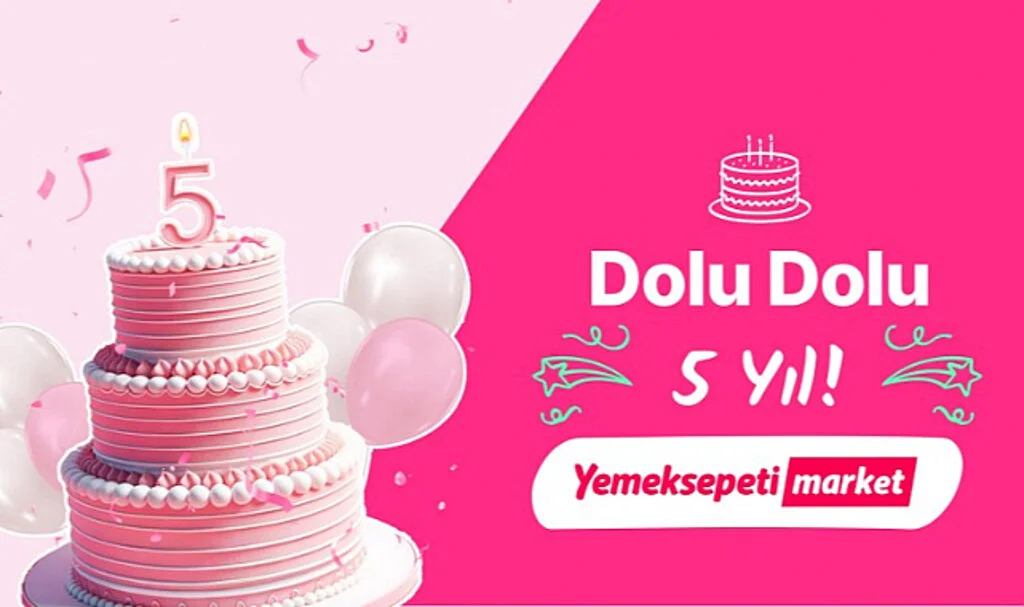Yemeksepeti Market, 5. Yılını Yüz Binlerce Hediye Dağıtarak Kutluyor