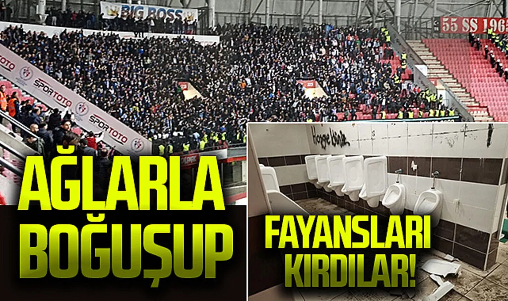 Ağlarla boğuşup fayansları kırdılar!