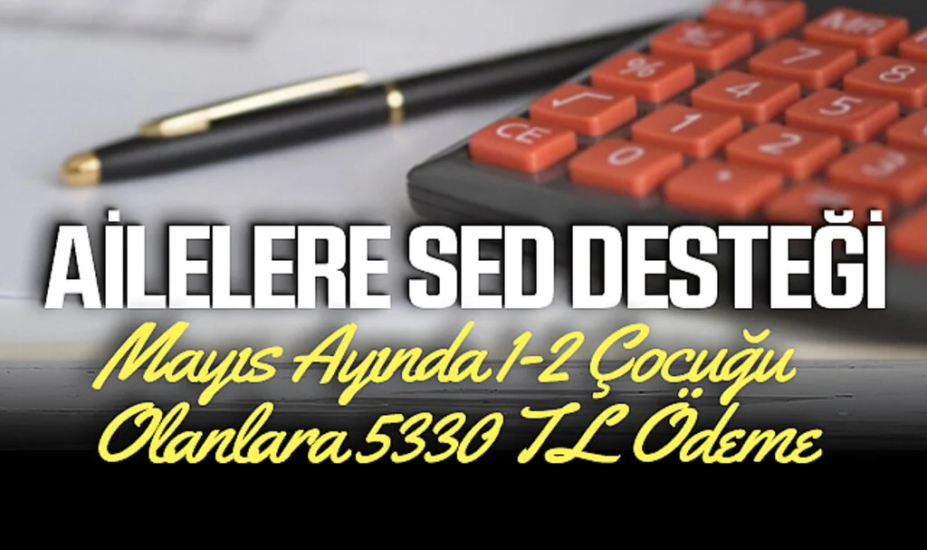 Ailelere SED Desteği: Mayıs Ayında 1-2 Çocuğu Olanlara 5330 TL Ödeme