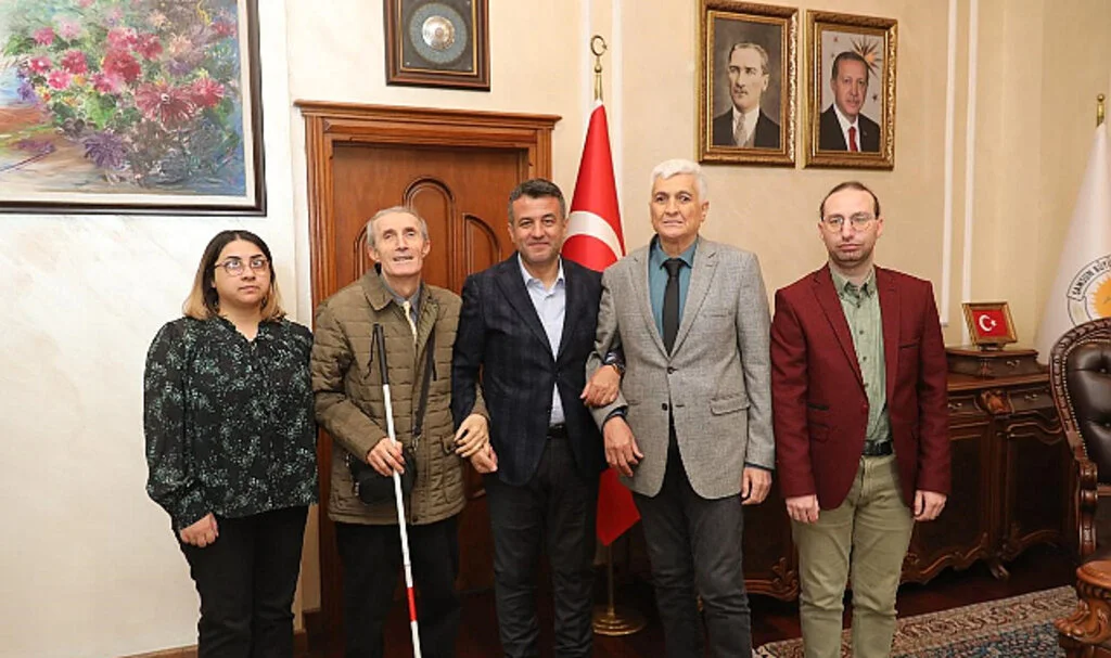 Altı Nokta Körler Derneği'nden Halit Doğan'a Ziyaret