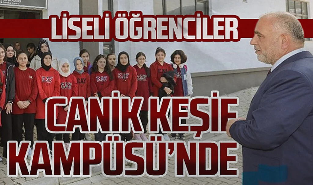 Liseli öğrenciler Canik Keşif Kampüsü'nde