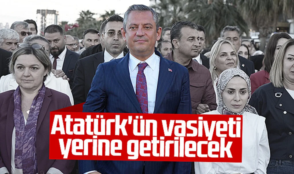 CHP lideri Özgür Özel Samsun'da konuştu: 'Atatürk'ün vasiyeti yerine getirilecek'