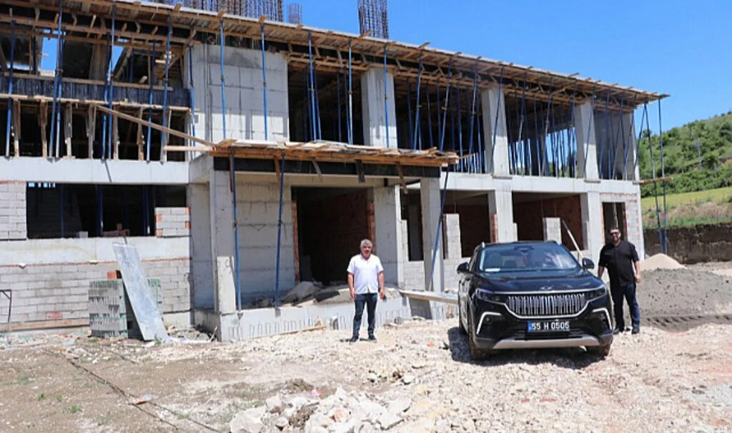 Havza'da TOBB 25 Mayıs Anaokulunun inşası devam ediyor