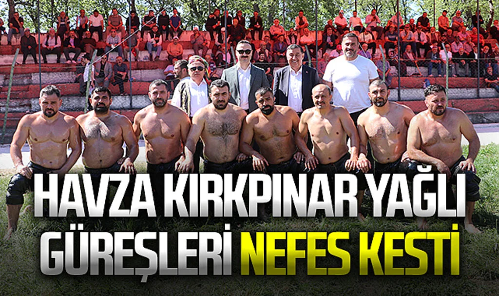 Havza Kırkpınar Yağlı Güreşleri nefes kesti