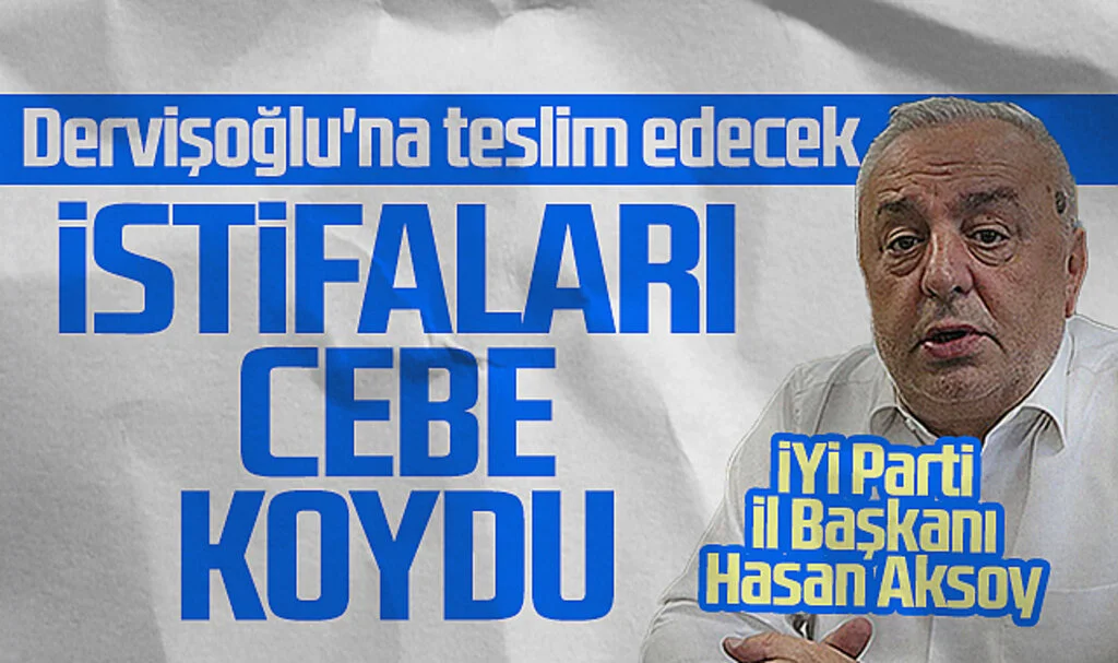İYİ Parti Samsun'da istifalar sürüyor! İl başkanı istifaları Dervişoğlu'na teslim edecek..