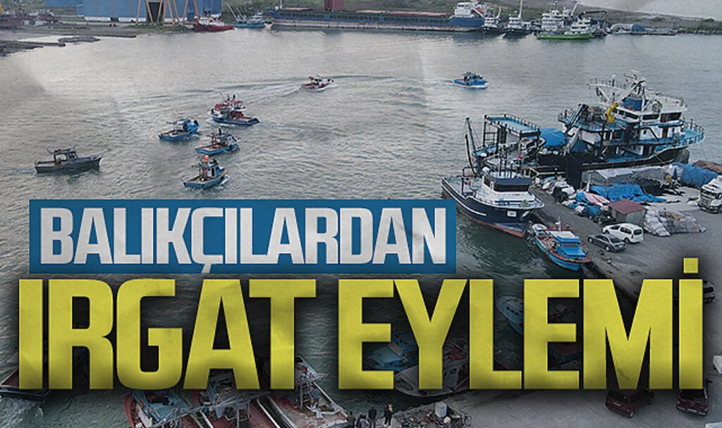 Karadenizli balıkçılar tekneleriyle eylem yaptı