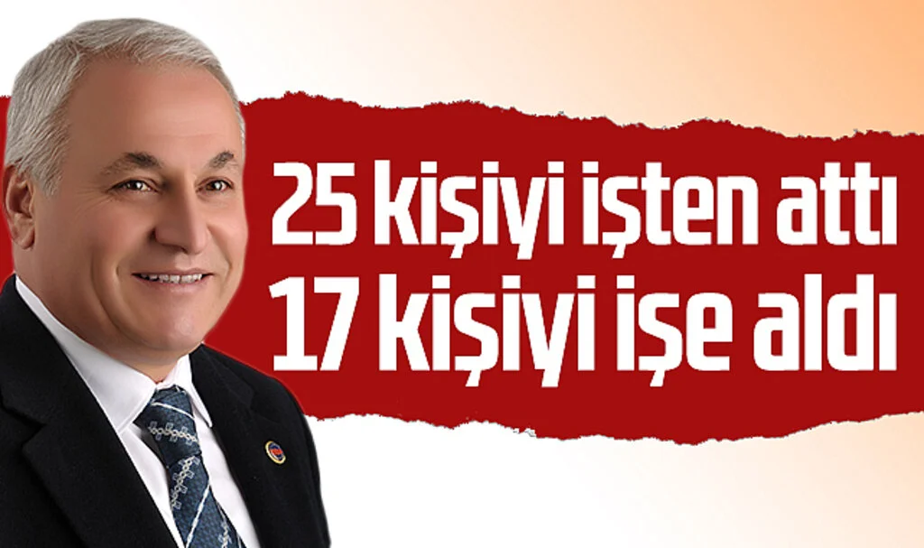 Kavak Belediye Başkanı Şerif Ün 25 kişiyi işten attı 17 kişiyi işe aldı 