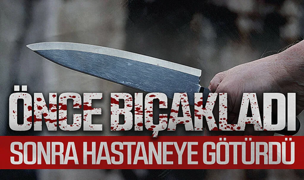Kayınbiraderini bıçaklayıp hastaneye götürdü