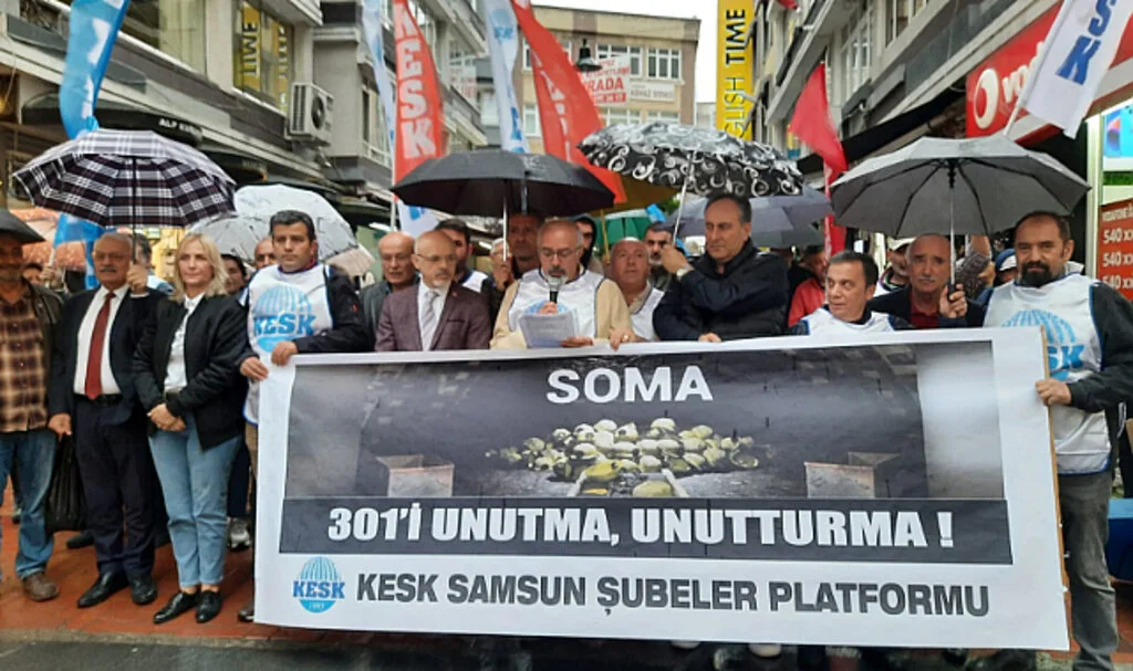 KESK Samsun Şubesi: 'Soma faciasının  acısı yüreklerde'