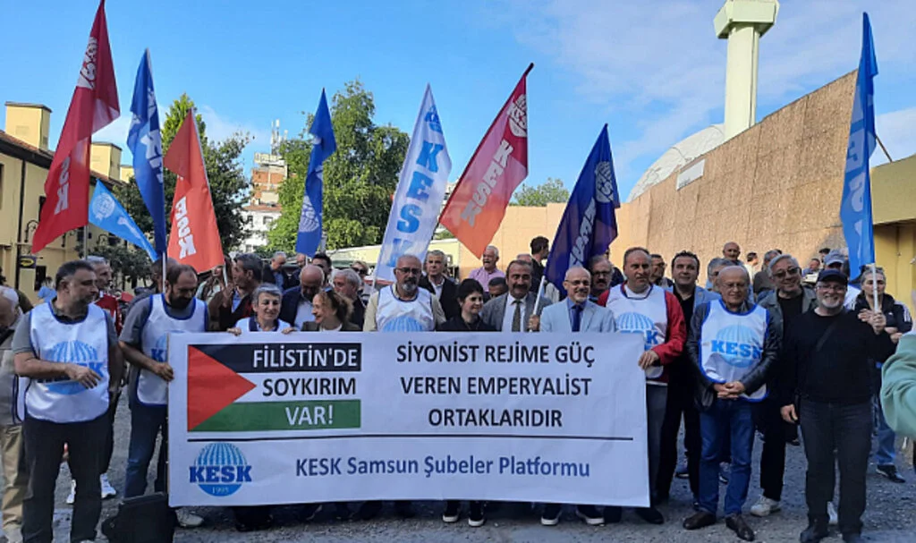 KESK'ten Filistin'e  destek mesajı 
