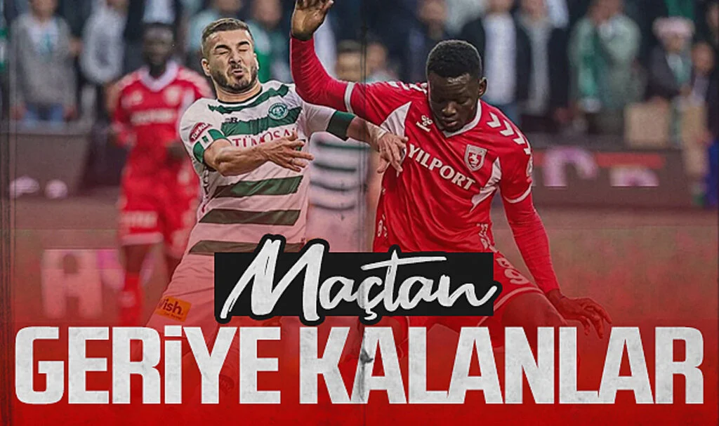 Konyaspor - Samsunspor maçından geriye kalanlar...