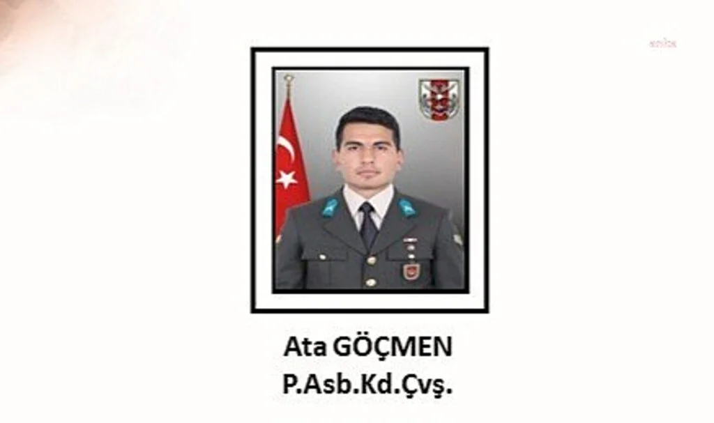 MSB: Piyade Astsubay Kıdemli Çavuş Ata Göçmen Şehit Düştü