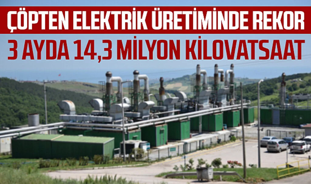 Samsun Büyükşehir Belediyesi Çöpten Elektrik Üretiminde Rekor Kırdı: 3 Ayda 14,3 Milyon Kilovatsaat