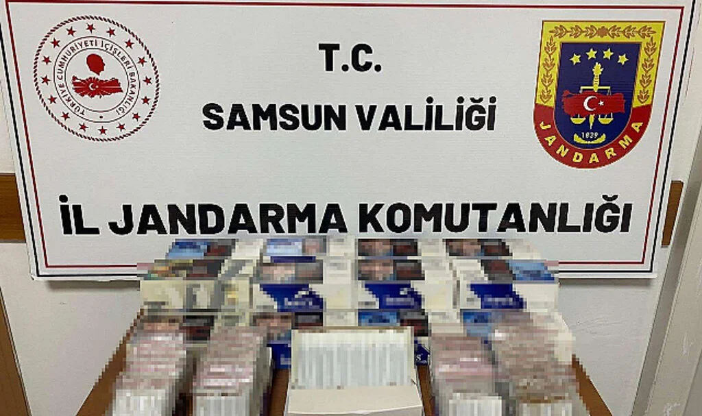 Samsun'da Jandarma Binlerce Makaron Ele Geçirdi