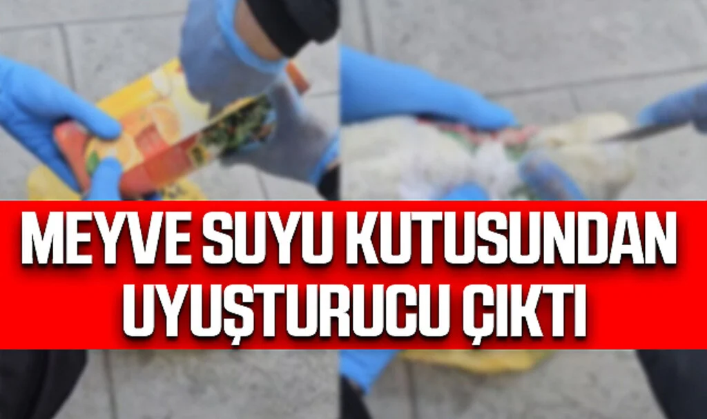 Samsun'da Meyve Suyu Kutusuna Gizlenmiş Uyuşturucu Ele Geçirildi