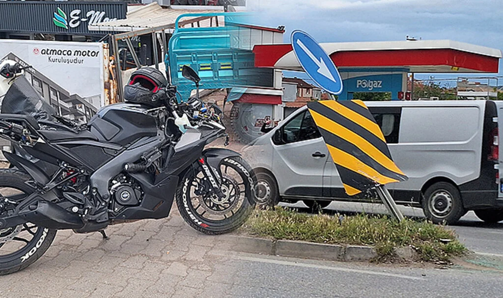 Samsun'da Motosiklet-Kamyonet Çarpışması: 1 Yaralı