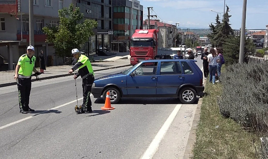 Samsun'da otomobilin çarptığı yaya yaralandı