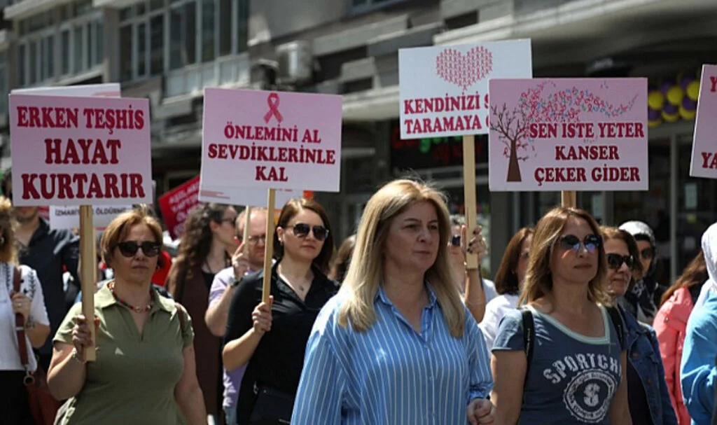 Samsun'da  "tütünsüz sağlıklı yaşam" yürüyüşü 