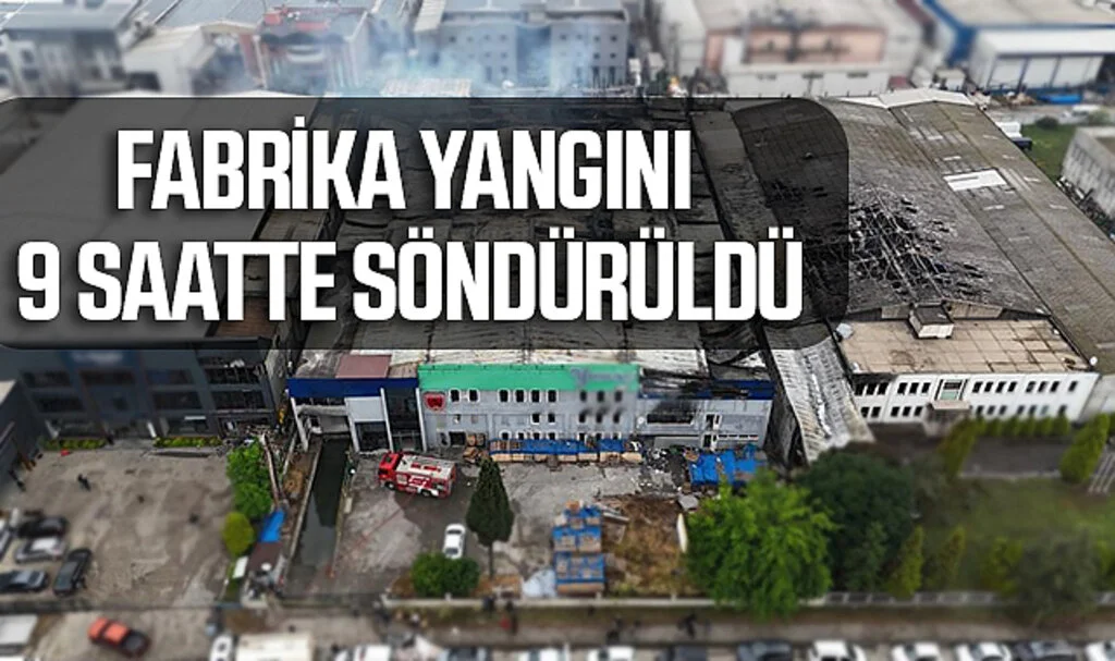 Samsun'daki Fabrika Yangını 9 Saatte Söndürüldü
