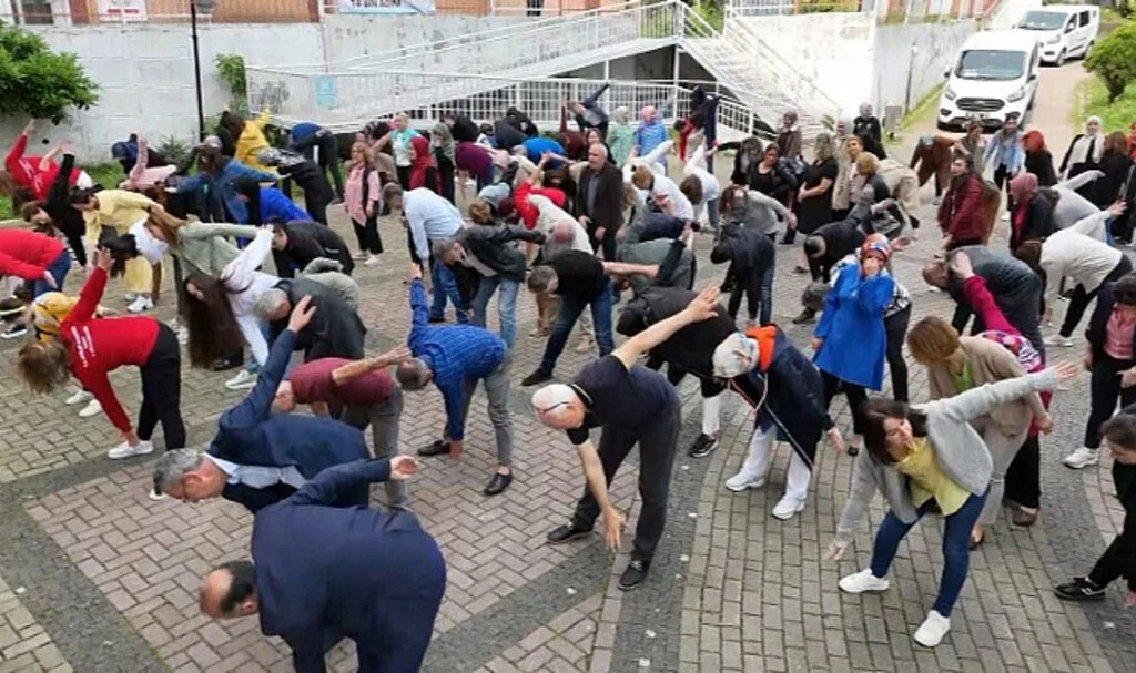 Samsun İl Sağlık Müdürlüğü Personeli Sağlık İçin Hareket Etti