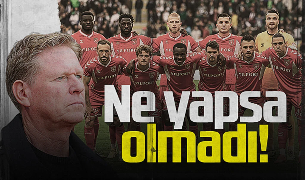 Samsunspor'da Gisdol'un hamleleri oyuna etki etmedi