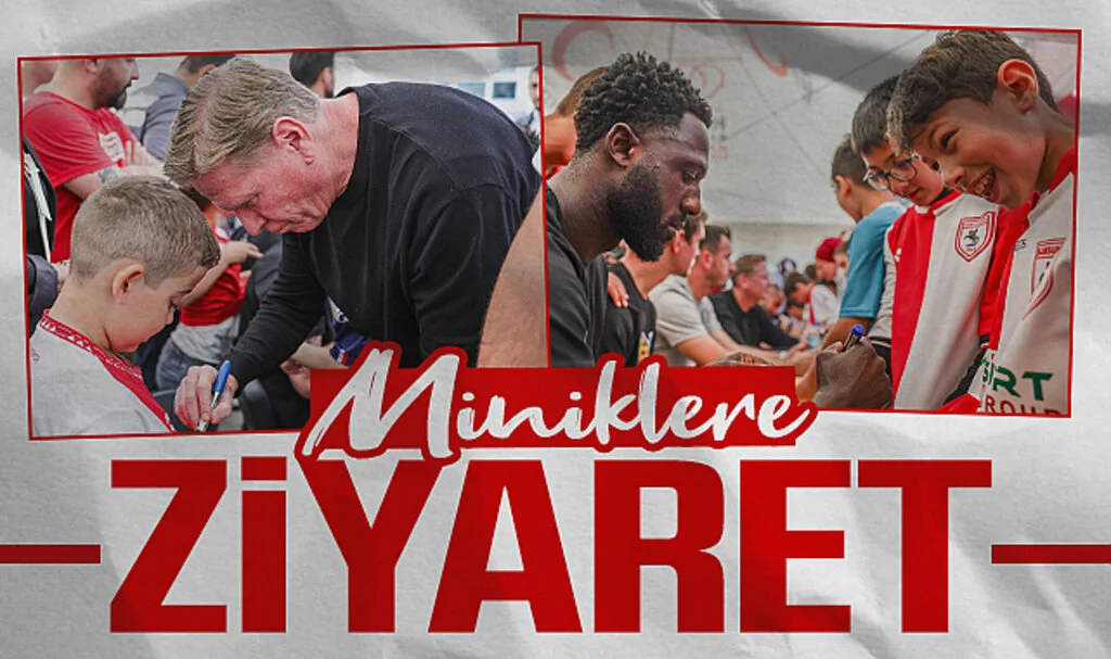 Samsunspor'dan minik öğrencilere ziyaret