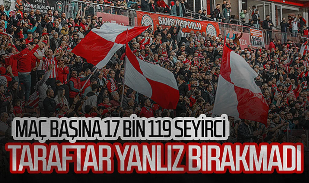 Samsunspor taraftarı, sahasında takımını yalnız bırakmadı