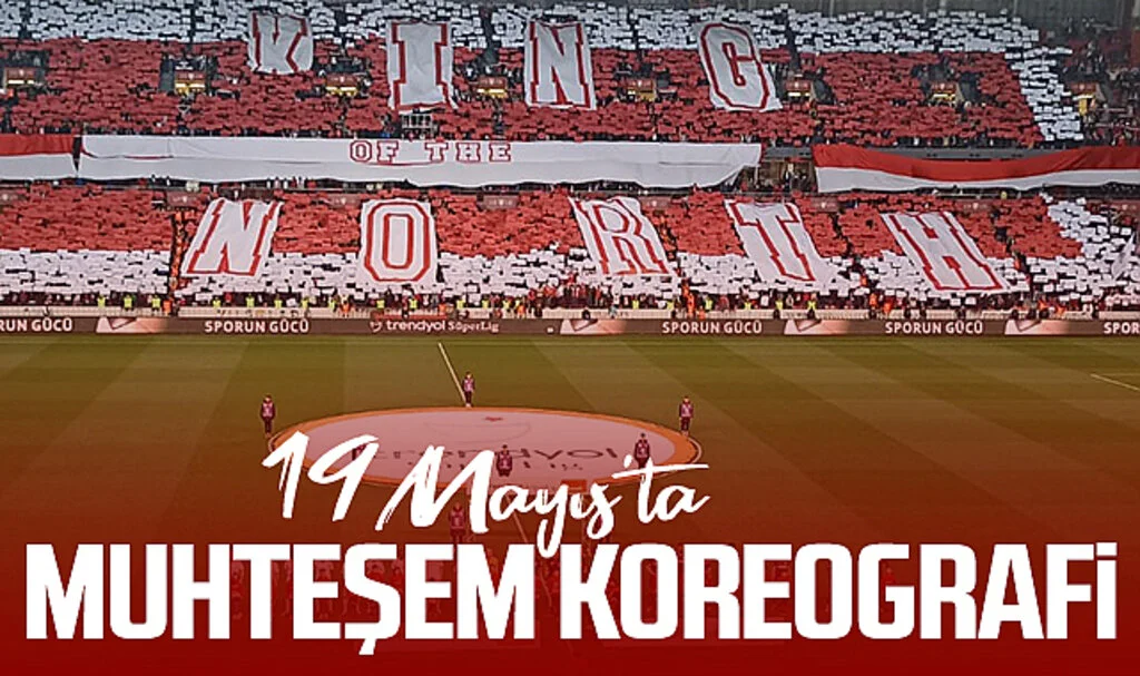 Samsunspor taraftarından mükemmel koreografi