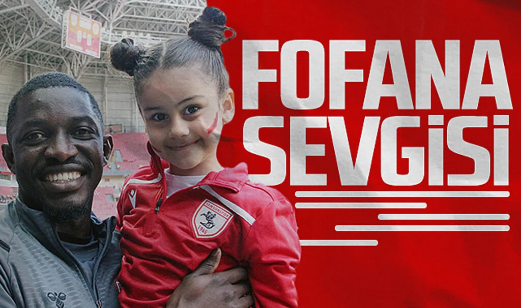 Samsunsporlu minik taraftarlardan Fofana sevgisi