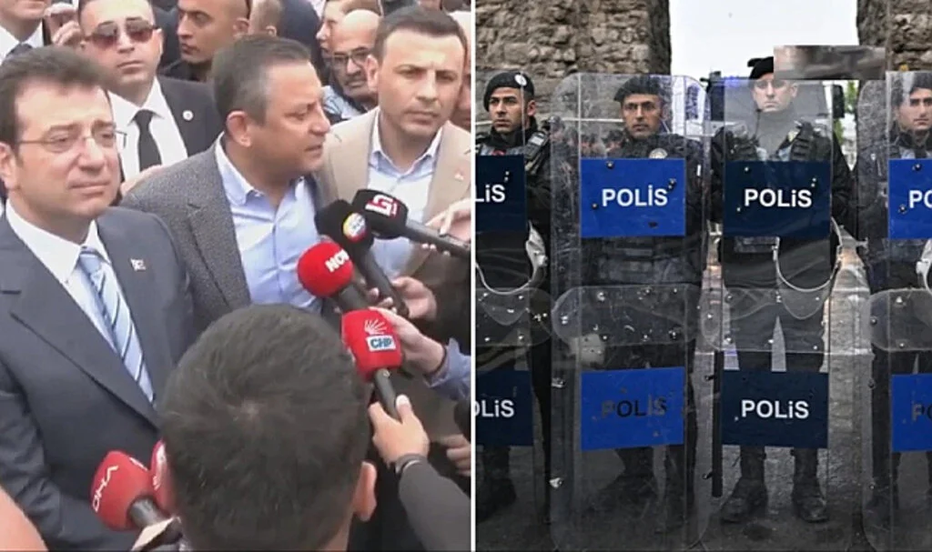 Saraçhane'de Tansiyon Yüksek! Özgür Özel ve Ekrem İmamoğlu Taksim'e Yürüyor