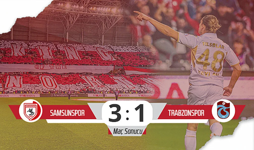 Son Dakika! Samsunspor: 3 – Trabzonspor: 1 (Maç Özeti)
